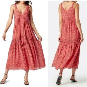 Joie womans Bondi Tea Rose Cotton Flowy Maxi Dress Size XL